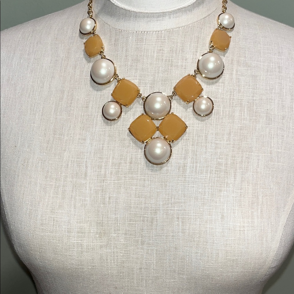 Kate Spade Gold and Cream Pearl Necklace